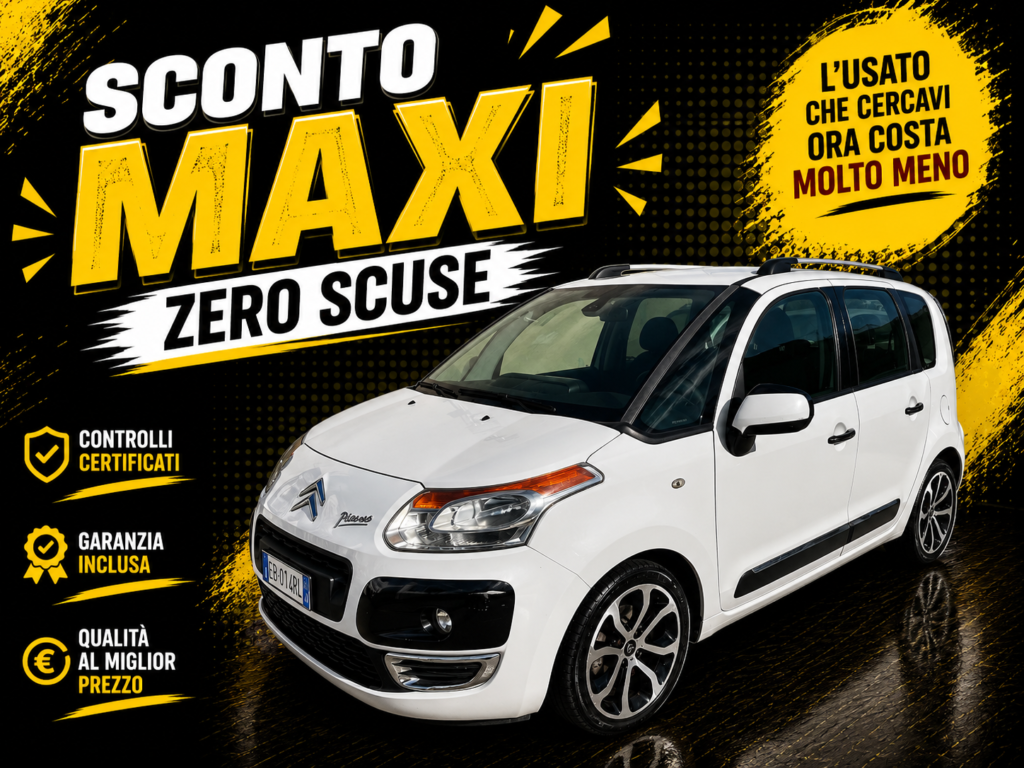 Immagine di CITROEN C3 PICASSO 1.6HDi 90 EXCLUSIVE STYLE – 2010